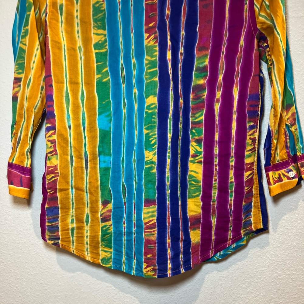 Lauren Ralph Lauren Petite PS Multi Color Women Shirt - Picture 14 of 16